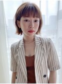 切りっぱなしボブで、簡単スタイリング♪