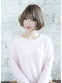 大人ナチュラル小顔ショートボブ