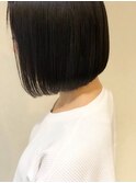 ボブ　切りっぱなし　トーンダウン