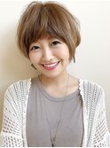 大人かわいいひし形小顔ショート ボブ