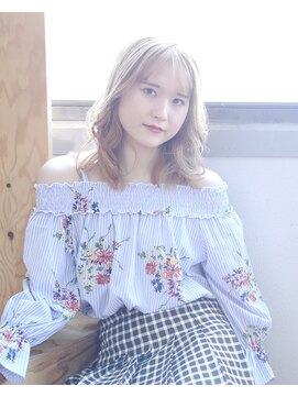 ヘア アンドメイク キヨシ(Hair and Make kiyoshi) kiyoshi/ガーリー　＊中韓mixミディアム＊