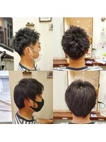 アメイジングヘアー 千歳店(AMAZING HAIR) 【AMAZING HAIR千歳店/風間】ツーブロック×ピンツイスト