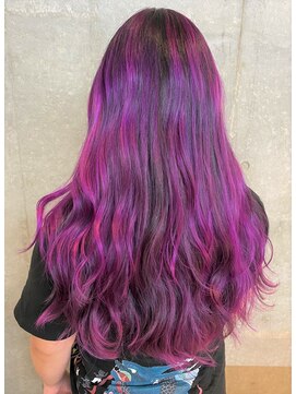 セル(CELL) バレイヤージュ×バイオレット