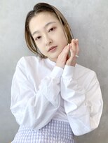 アイティーバイアルバム 藤沢店(IT by ALBUM)&nbsp;ナチュラルボブ_グレージュカラーボブウルフ_38502