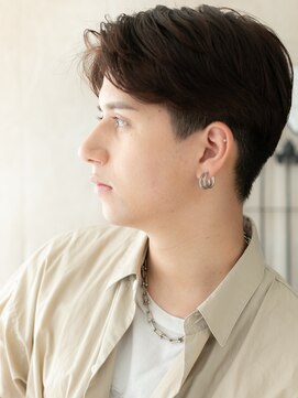 グルーミングサロン バーバー キャッスル 北浦和西口(Grooming salon Barber Castle) キメすぎないかきあげバングで清潔感ナチュラルショートB北浦和