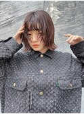 ミニボブ 切りっぱなしボブ 暗髪ボブ 外ハネボブ【Riku】