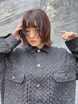 ルル 表参道(lulu.)&nbsp;ミニボブ 切りっぱなしボブ 暗髪ボブ 外ハネボブ【Riku】