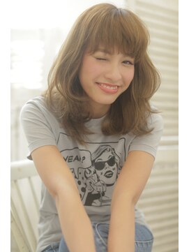 ロロ(LoLo.) マッシュバングのシースルーカラーのエアウェーブ☆