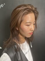 アーチフォーヘアー(a rch for hair) くすみベージュ○鎖骨セミロング