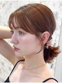 韓国風前髪×レイヤーカット【髪質改善/新宿/レイヤーカット】