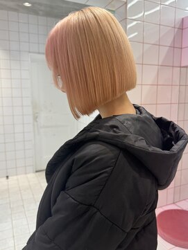 ロンドルーチェ 心斎橋(Lond luce) 韓国前髪顔周り×切りっぱなしボブ【心斎橋/髪質改善】