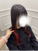 インナーで推しカラー*黒×赤*新井