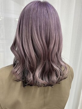 ルノン シェリー(LUNON cheliy) ホワイトラベンダー×ダークグレージュ　ハイトーン/韓国