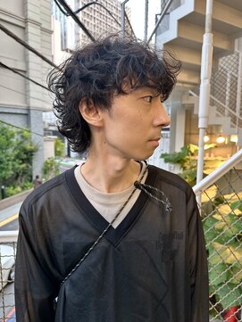 サイズ(cyez) くしゃっとパーマのマッシュウルフ