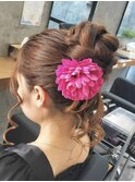 ヘアセット/ヘアメイク/アップ/ハーフアップ/編み込み/アレンジ