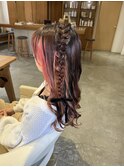 編み込みアレンジ
