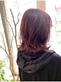 ミディアムレイヤースタイル