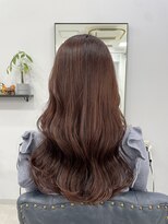 クラン 岡本(Chlan)&nbsp;韓国風つや巻き　ピンクブラウン