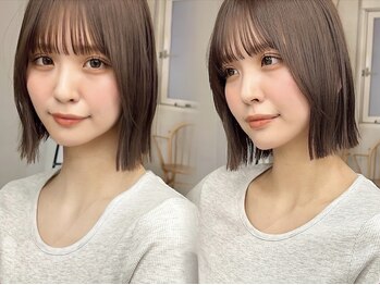 ロシェ 横浜店(loche)の写真/[カット+コスメ縮毛矯正￥9500]髪質改善も叶える低刺激縮毛矯正でシルクのような手触り☆地毛のように自然