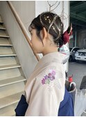 卒業式ヘアセット