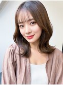 オンブレグレージュオリーブベージュくびれミディ大人美人