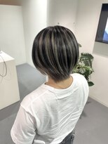 レフ(LEF)&nbsp;グレージュ×ブラック/ダブルカラー/デザインカラー/アンブレラ