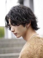 フィフス 大分(fifth)&nbsp;大分ツイストスパイラルパーマメンズカットセンターパートウルフ