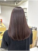 韓国顔まわりレイヤーカットグレージュオリーブベージュブラウン