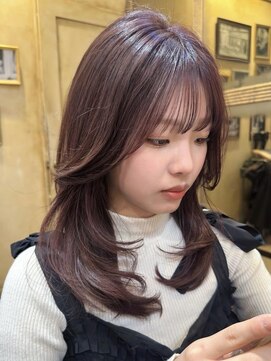 エレン バイ アルティナ(Ellen by artina) シャギーカット/ミディアムレイヤーカット/バーガンディ