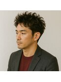 ツーブロック大人メンズスパイラルパーマ　20代 30代 40代 50代