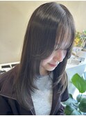 津市ロングレイヤーカットハッシュカット透明感カラー重めロング