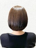 冬の大人可愛い◎髪質改善艶髪ショコラベージュボブ