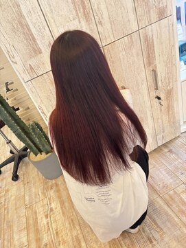 レミエ(lemie) 大人かわいい/レッド/ストレート/韓国