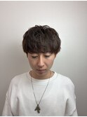 王道マッシュ　マッシュウルフ　ピンクブラウン