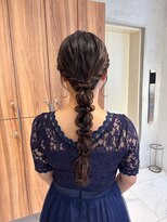 ガリカ 博多(Gallica) <長まなみ/ヘアセット>お呼ばれパーティに!編みおろしヘア