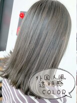 cotoco【3/16 NEWOPEN(予定)】 大人気透明感外国人風カラー!!王道のアッシュ系カラー!
