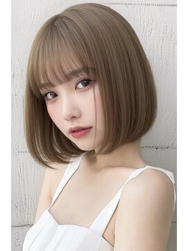 ユーフォリア エヌ 池袋サンシャイン通り店(Euphoria +n) 軽め前髪のぷつんとボブ/ガーリーボブ