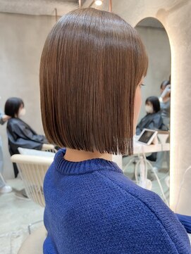 ロンドクレール 川崎(Lond clair) 【北澤華】ブリーチなし/髪質改善/ピンクベージュ/前髪/川崎