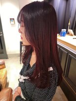 ブロック ジャポン(bloc japon)&nbsp;艶感ニュアンスカラーボルドーカラーワインレッド顔周りレイヤー