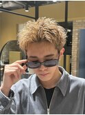 フェザーショートスパイキーショートフェザーパーマ韓国ヘア三鷹