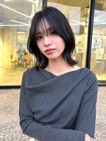 ロマーリ 岡山店(LOMARLIE)&nbsp;くびれヘア20代30代40代顔周りレイヤーダークブラウンカラー