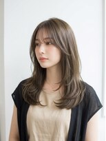 バーシャミ 博多(Baciami)&nbsp;【顔まわりで垢抜け】艶髪レイヤーロング×透明感カラー