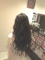 ヘアセットサロンエッジ(Edge)&nbsp;超ロングさんのウオーターフォールハーフアップ