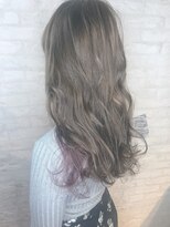 ラックスビー ユナイテッド 神戸三宮いくたロード店(LUXBE UNITED) RIEスタイル＊シルバー×パープル