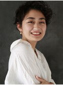 本八幡×黒髪×パーマヘア×30代からのショートスタイル
