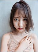 ピュアボブ_セシルカットココアブラウンフリンジウェーブ_7745
