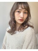 ガーリーウェーブ/やわらかモカベージュ