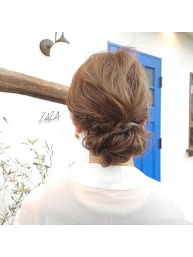 ザザ(ZAZA) 結婚式参列ヘア＊飾らないナチュラルヘアアレンジ