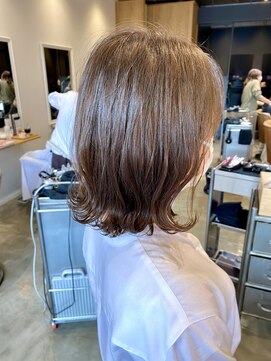 トリート 海浜幕張店(TREAT) 外ハネボブ×パールベージュ_海浜幕張