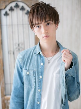 ダンディ館アダム 戸頭店 一歩リードの透明感ハイライトカラーグランマッシュC